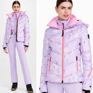 Bogner Fire + Ice X Loveshackfancy Saelly Ski Jacket Hibiscus Purple Lilac 6 NWT
